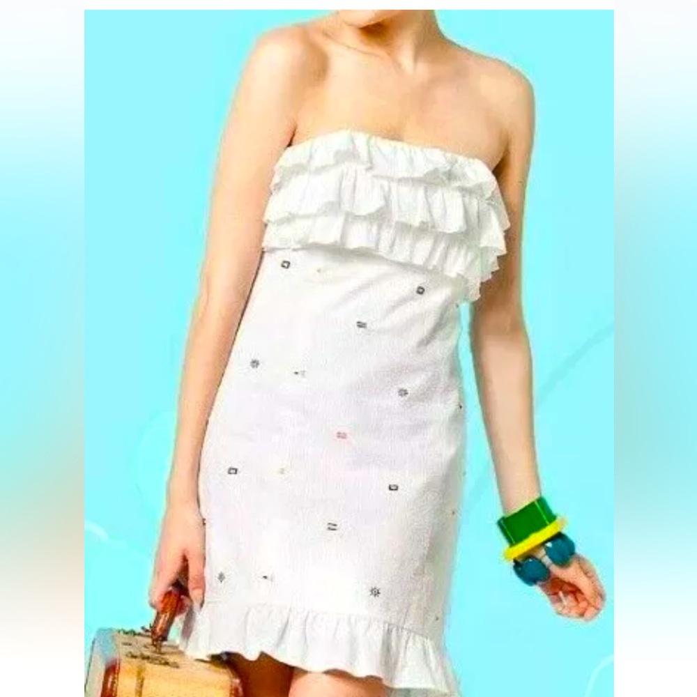 NWT 228.00 Lilly Pulitzer Franco Regatta Embroidery Nautical Perfect cruise wear